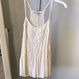 off white razorback tank top